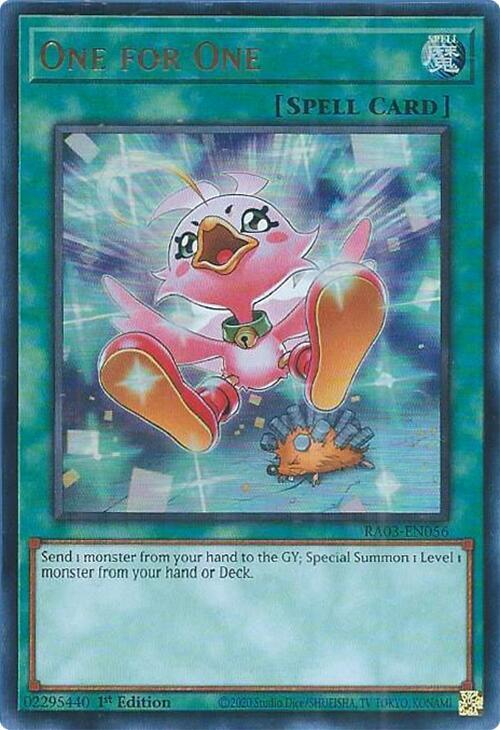 ULTRA RARE] [ALTERNATE ART] One for One - RA03-EN056