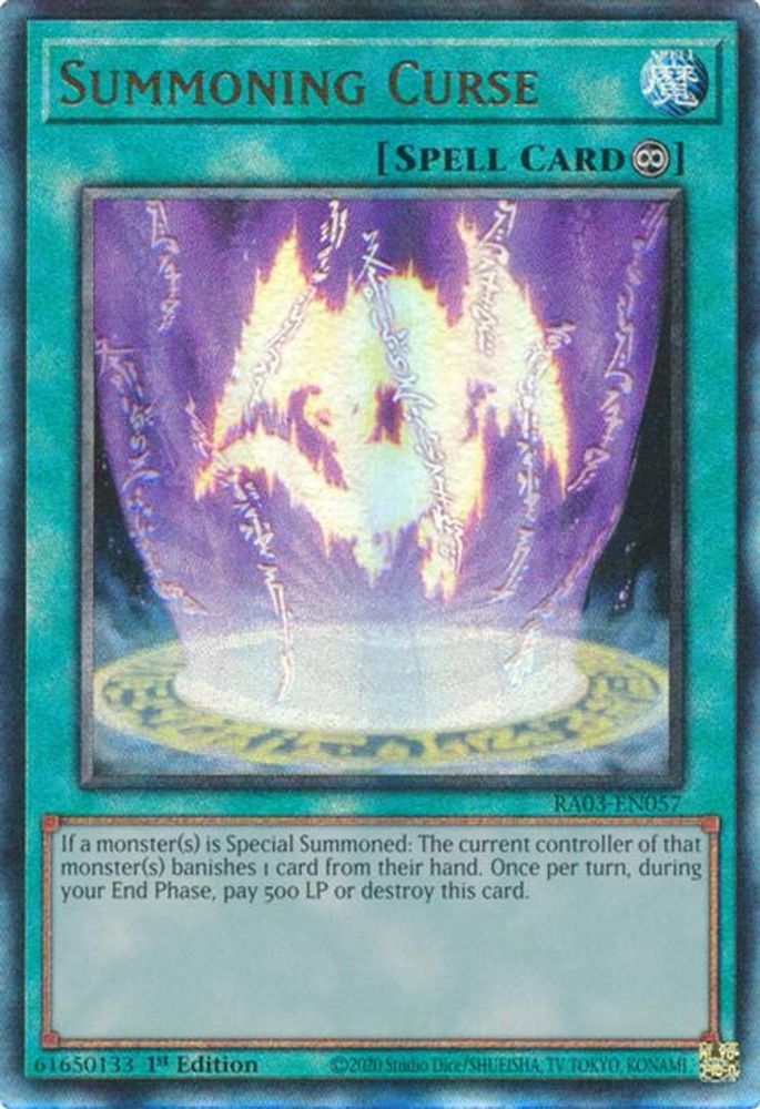 [ULTIMATE RARE] Summoning Curse (PUR) - (RA03-EN057) - 1st Edition