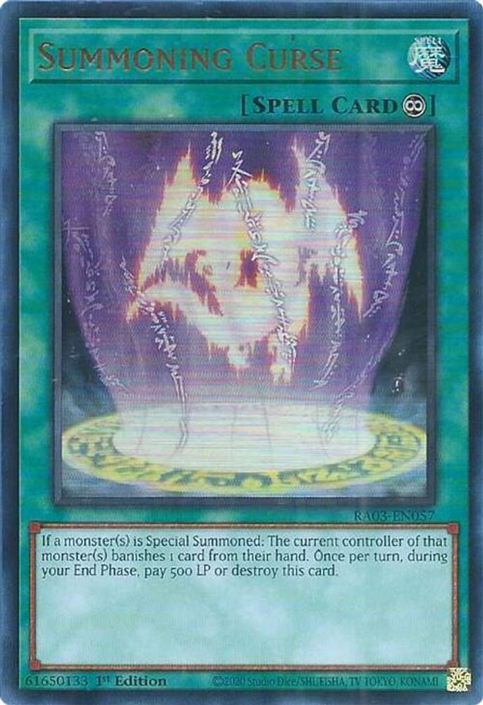 [ULTRA RARE] Summoning Curse (UR) - (RA03-EN057) - 1st Edition