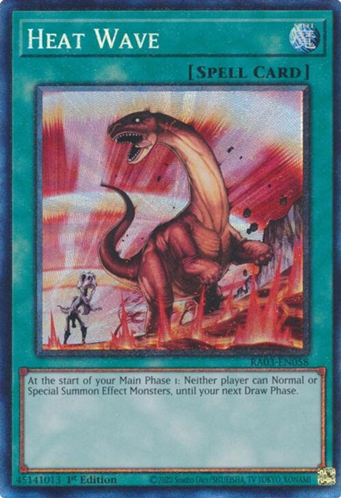 [COLLECTOR RARE] Heat Wave (PCR) - (RA03-EN058) - 1st Edition