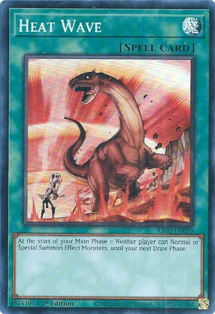 [SUPER RARE] Heat Wave - (RA03-EN058) - 1st Edition
