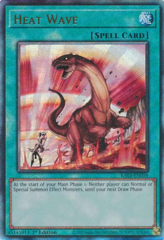 [ULTIMATE RARE] Heat Wave (PUR) - (RA03-EN058) - 1st Edition