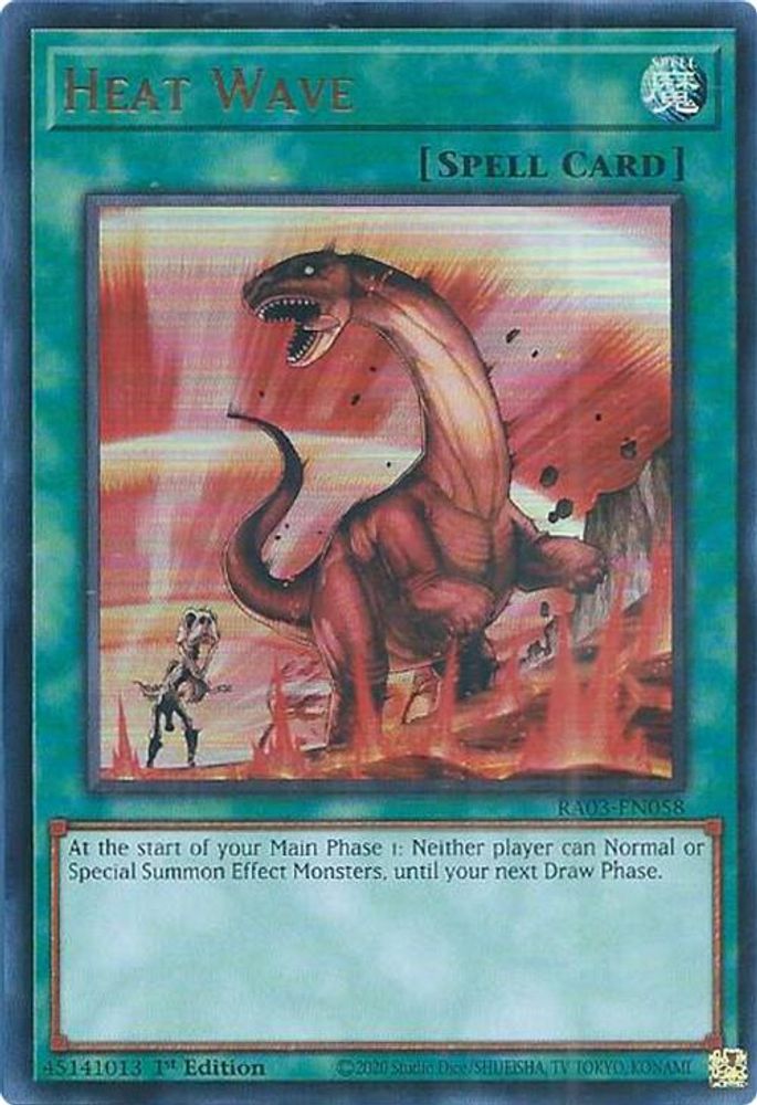 [ULTRA RARE] Heat Wave (UR) - (RA03-EN058) - 1st Edition