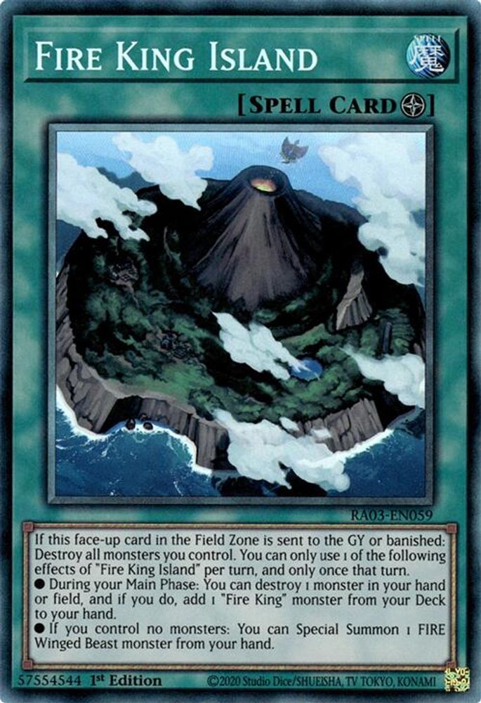 [COLLECTOR RARE] Fire King Island (PCR) - (RA03-EN059) - 1st Edition