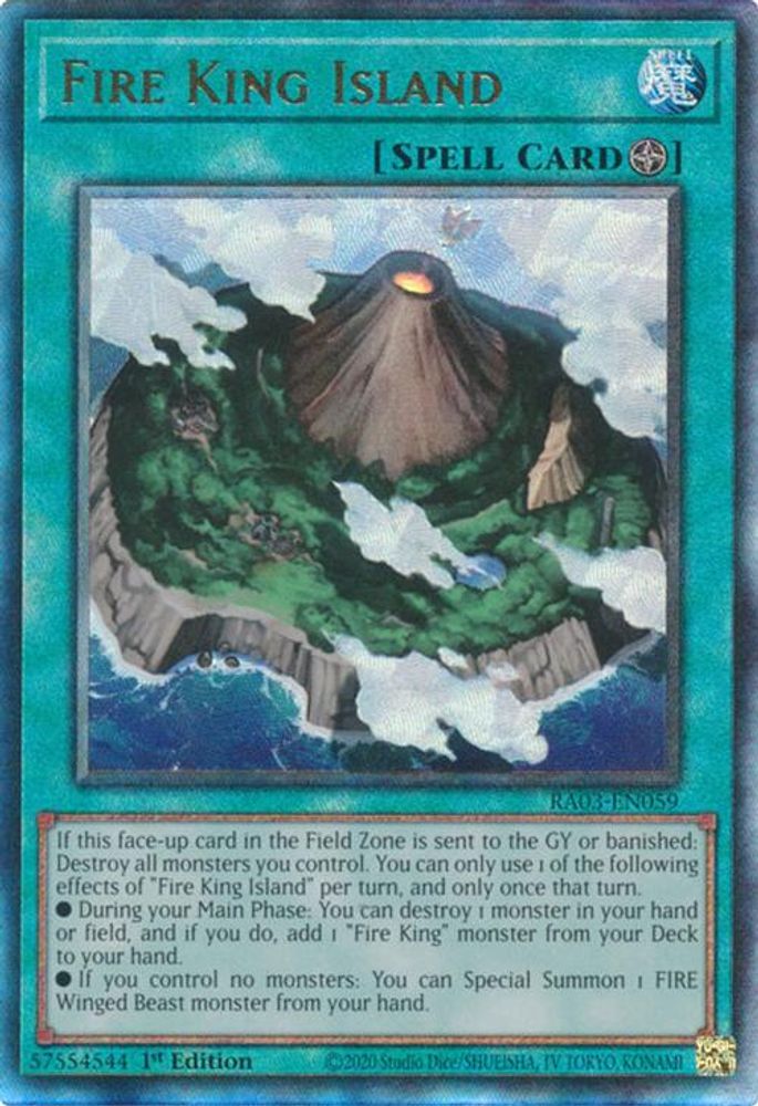 [ULTIMATE RARE] Fire King Island (PUR) - (RA03-EN059) - 1st Edition