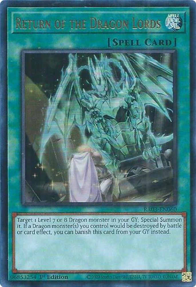 [ULTRA RARE] Return of the Dragon Lords (UR) - (RA03-EN060) - 1st Edition