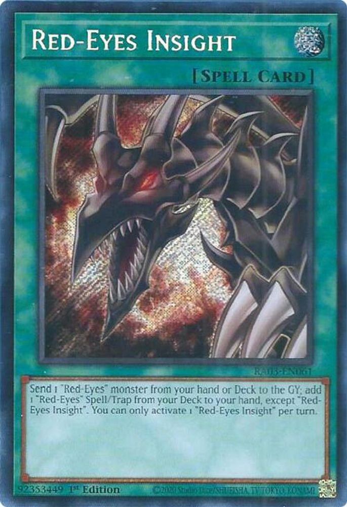 [SECRET RARE] Red-Eyes Insight (Secret Rare) - (RA03-EN061) - 1st Edition