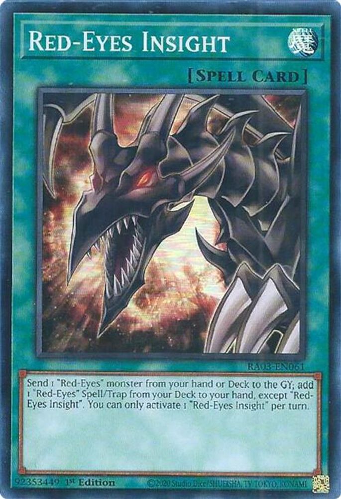 [SUPER RARE] Red-Eyes Insight - (RA03-EN061) - 1st Edition