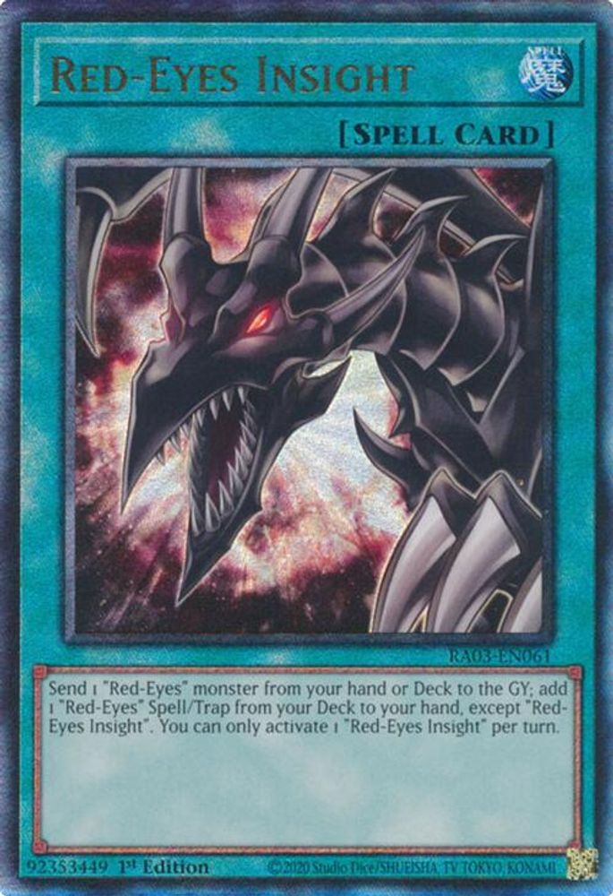 [ULTIMATE RARE] Red-Eyes Insight (PUR) - (RA03-EN061) - 1st Edition