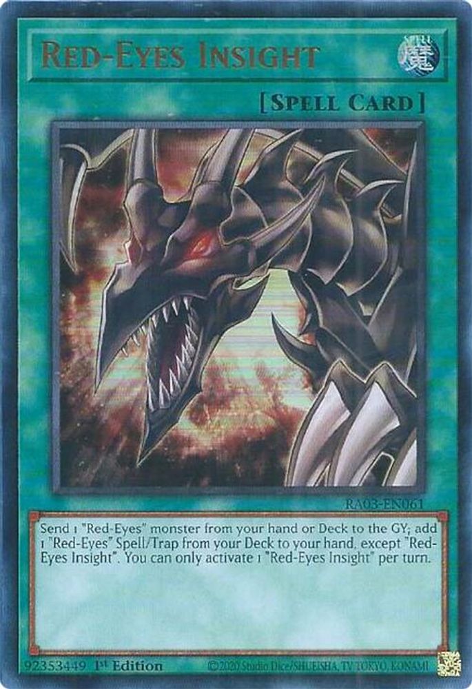 [ULTRA RARE] Red-Eyes Insight (UR) - (RA03-EN061) - 1st Edition