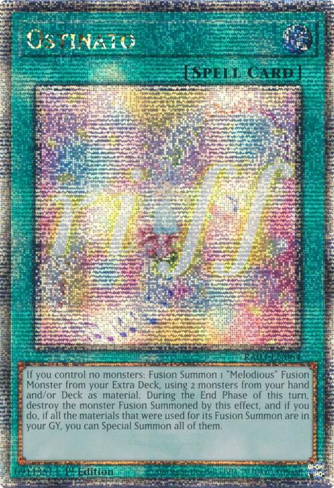 [QUARTER CENTURY RARE] Ostinato (Quarter Century Secret Rare) - (RA03-EN064) - 1st Edition