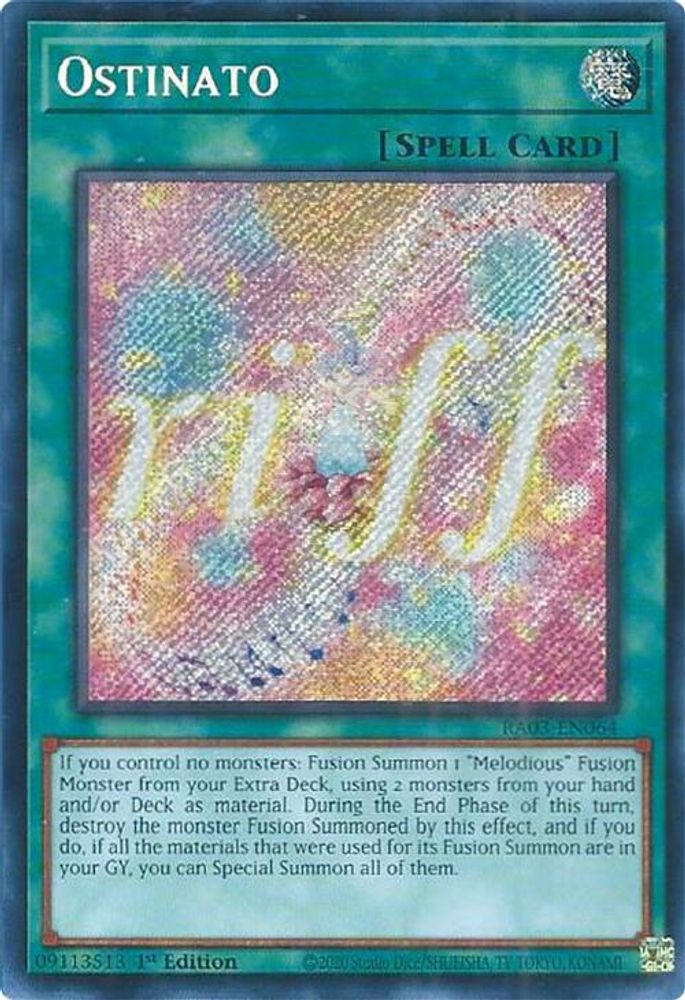 [SECRET RARE] Ostinato (Secret Rare) - (RA03-EN064) - 1st Edition