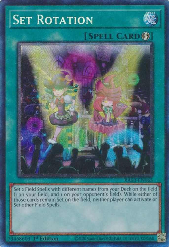 [COLLECTOR RARE] Set Rotation (PCR) - (RA03-EN065) - 1st Edition