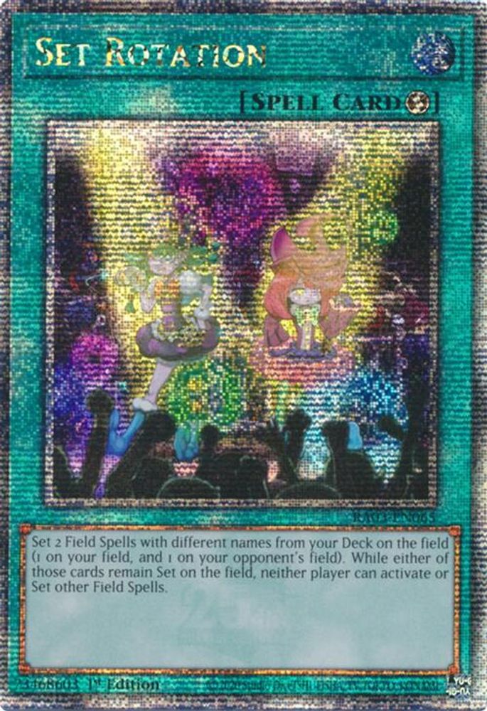 [QUARTER CENTURY RARE] Set Rotation (Quarter Century Secret Rare) - (RA03-EN065) - 1st Edition