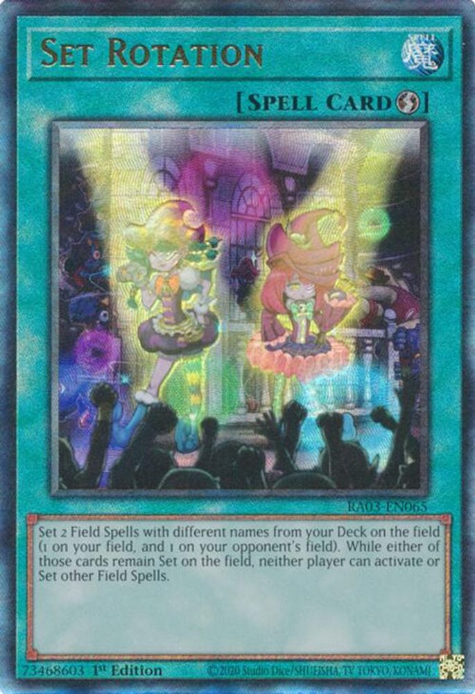 [ULTIMATE RARE] Set Rotation (PUR) - (RA03-EN065) - 1st Edition