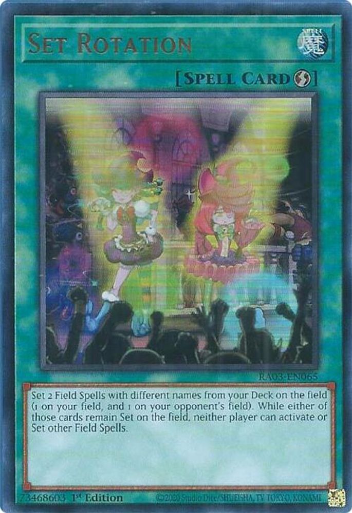 [ULTRA RARE] Set Rotation (UR) - (RA03-EN065) - 1st Edition