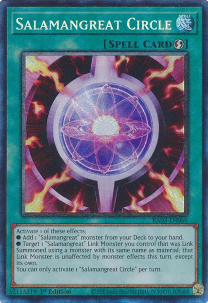 [COLLECTOR RARE] Salamangreat Circle (PCR) - (RA03-EN066) - 1st Edition