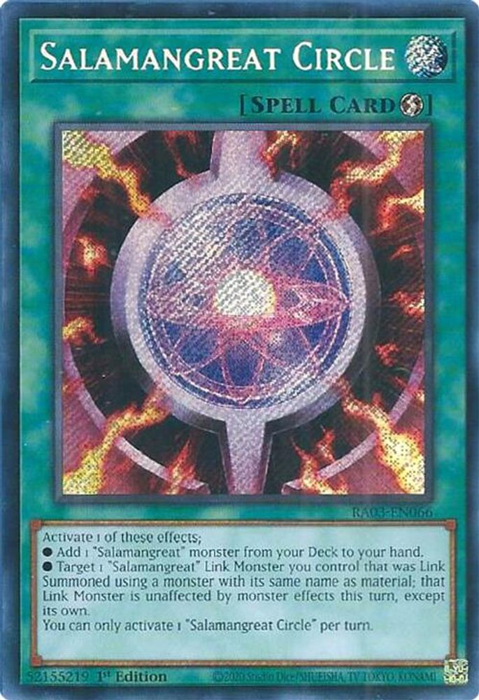 [SECRET RARE] Salamangreat Circle (Secret Rare) - (RA03-EN066) - 1st Edition
