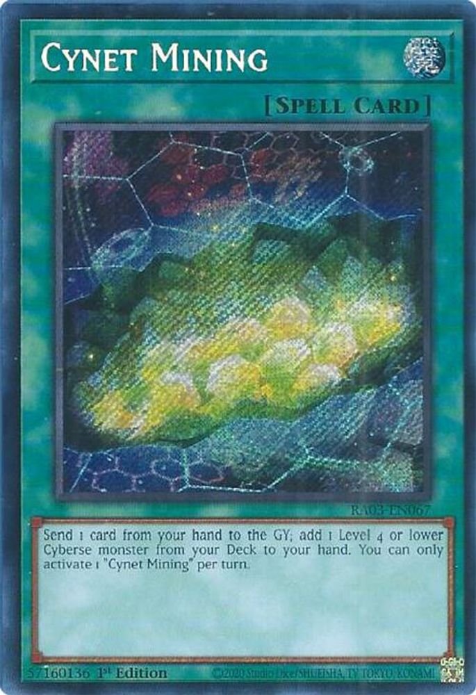 [SECRET RARE] Cynet Mining (Secret Rare) - (RA03-EN067) - 1st Edition