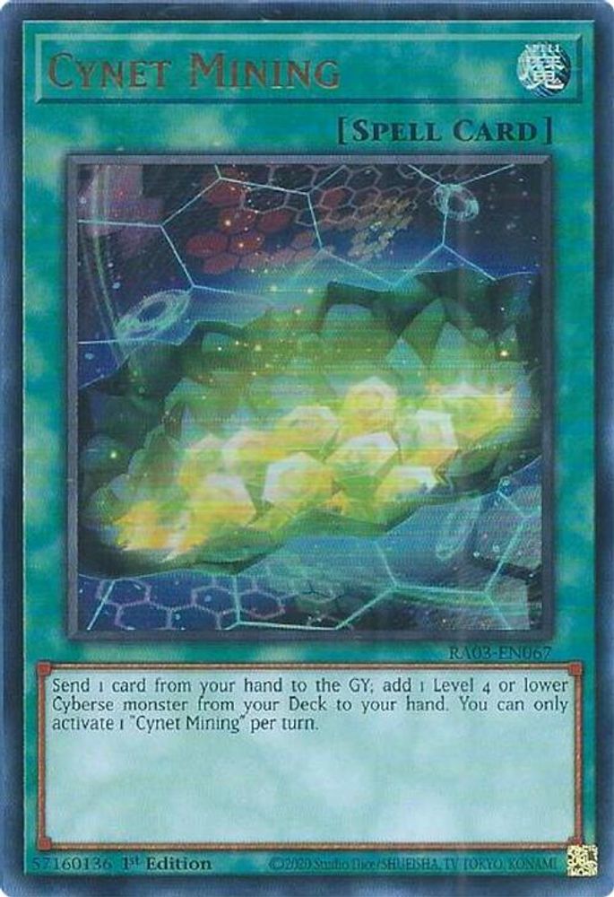 [ULTRA RARE] Cynet Mining (UR) - (RA03-EN067) - 1st Edition