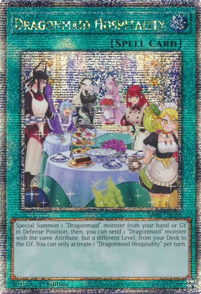 [ALTERANTE ART] [QUARTER CENTURY RARE] Dragonmaid Hospitality (Quarter Century Secret Rare) - (RA03-EN068) - 1st Edition