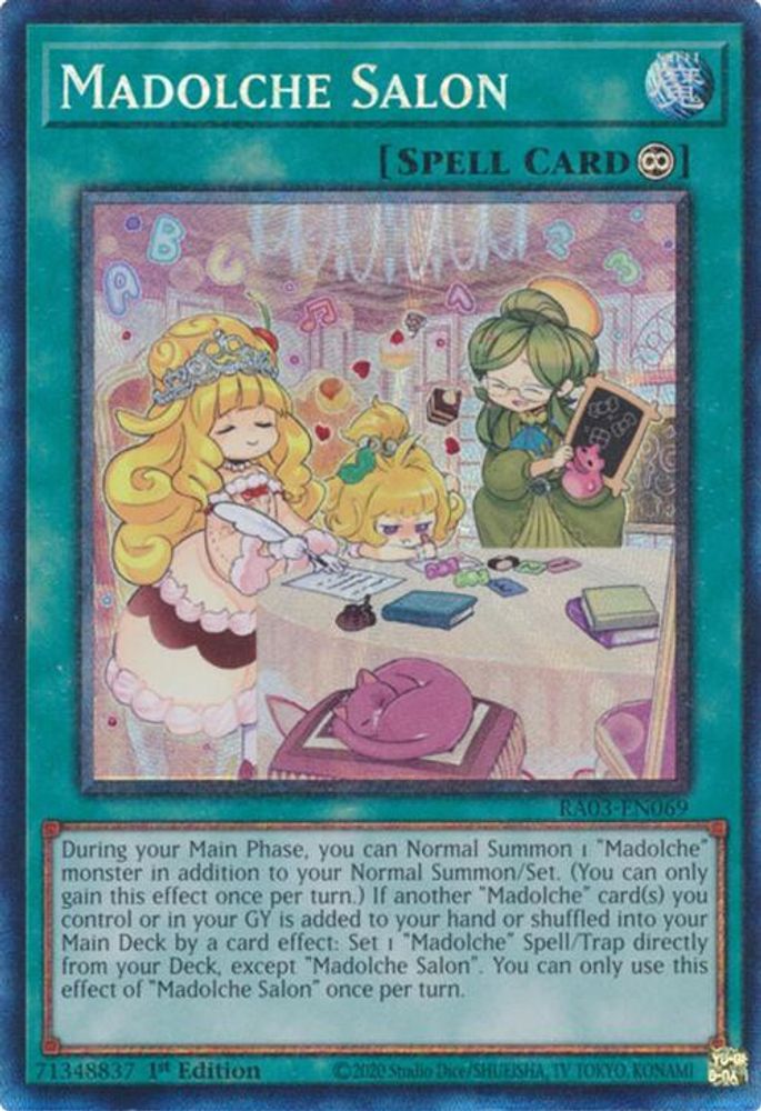 [COLLECTOR RARE] Madolche Salon (PCR) - (RA03-EN069) - 1st Edition
