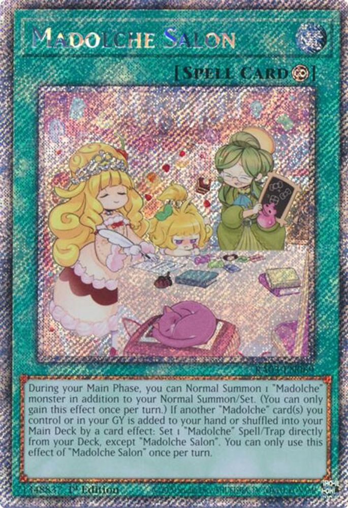 [PLATINUM RARE] Madolche Salon (Platinum Secret Rare) - (RA03-EN069) - 1st Edition