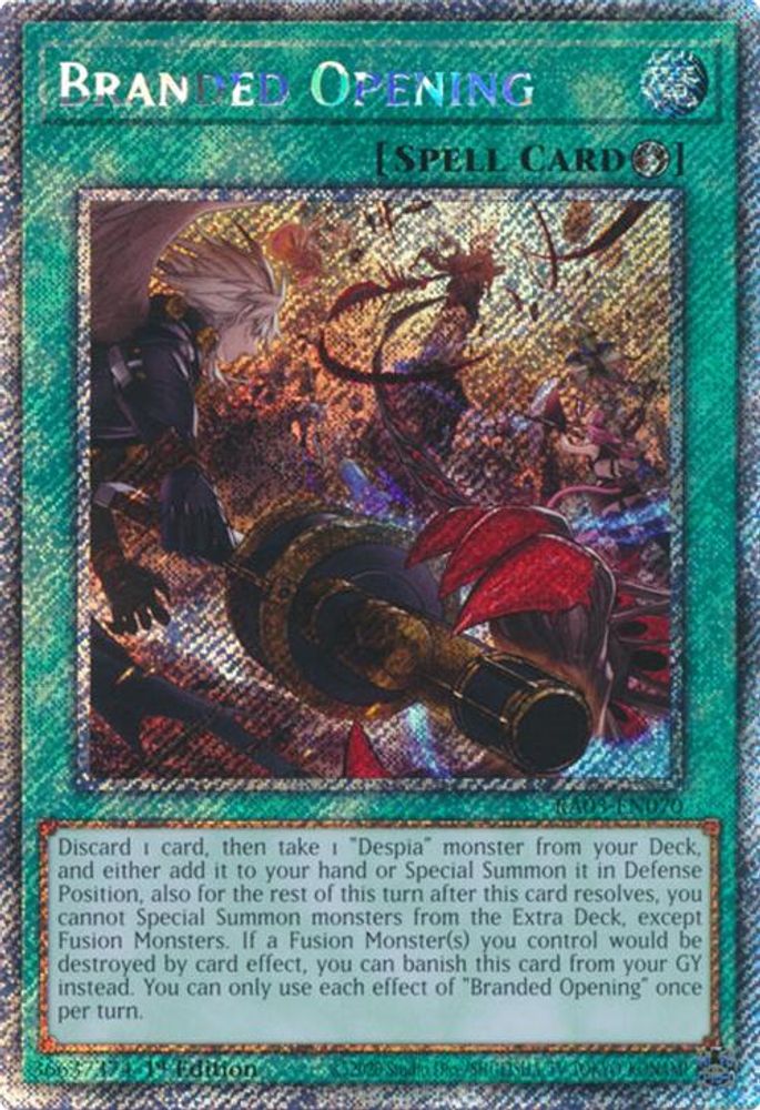 [PLATINUM RARE] Branded Opening (Platinum Secret Rare) - (RA03-EN070) - 1st Edition