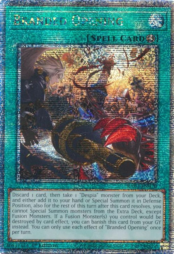 [QUARTER CENTURY RARE] Branded Opening (Quarter Century Secret Rare) - (RA03-EN070) - 1st Edition