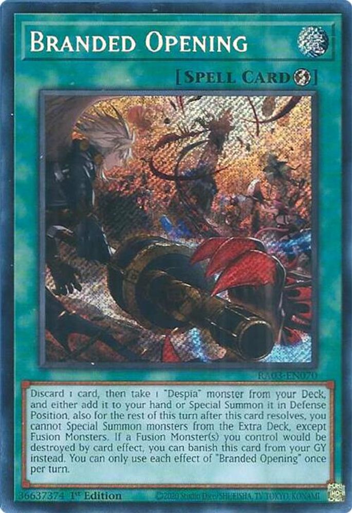 [SECRET RARE] Branded Opening (Secret Rare) - (RA03-EN070) - 1st Edition