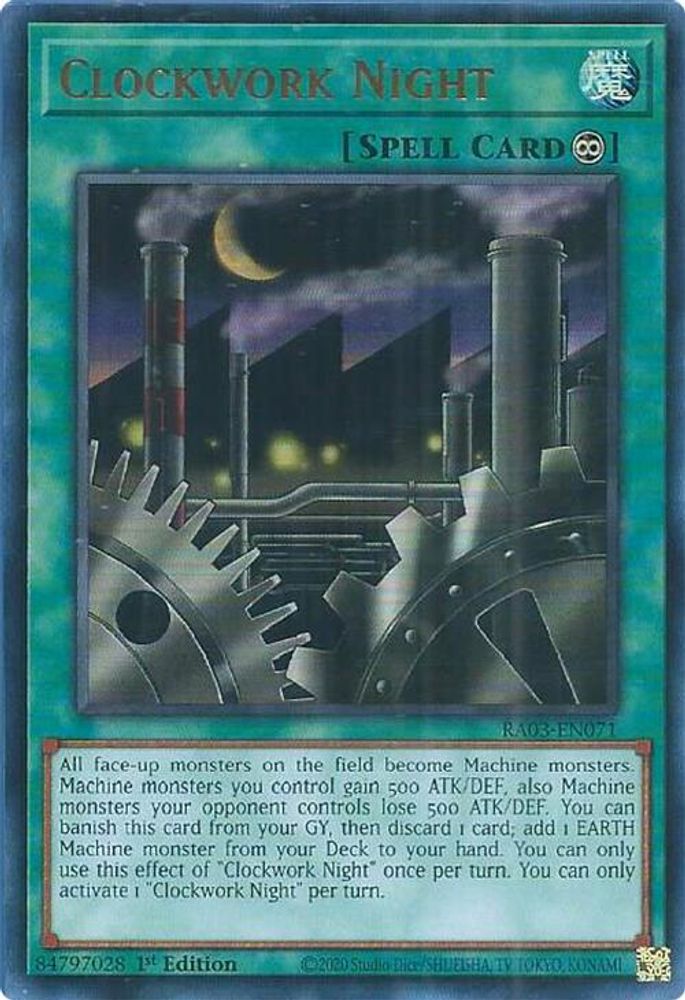 [ULTRA RARE] Clockwork Night (UR) - (RA03-EN071) - 1st Edition