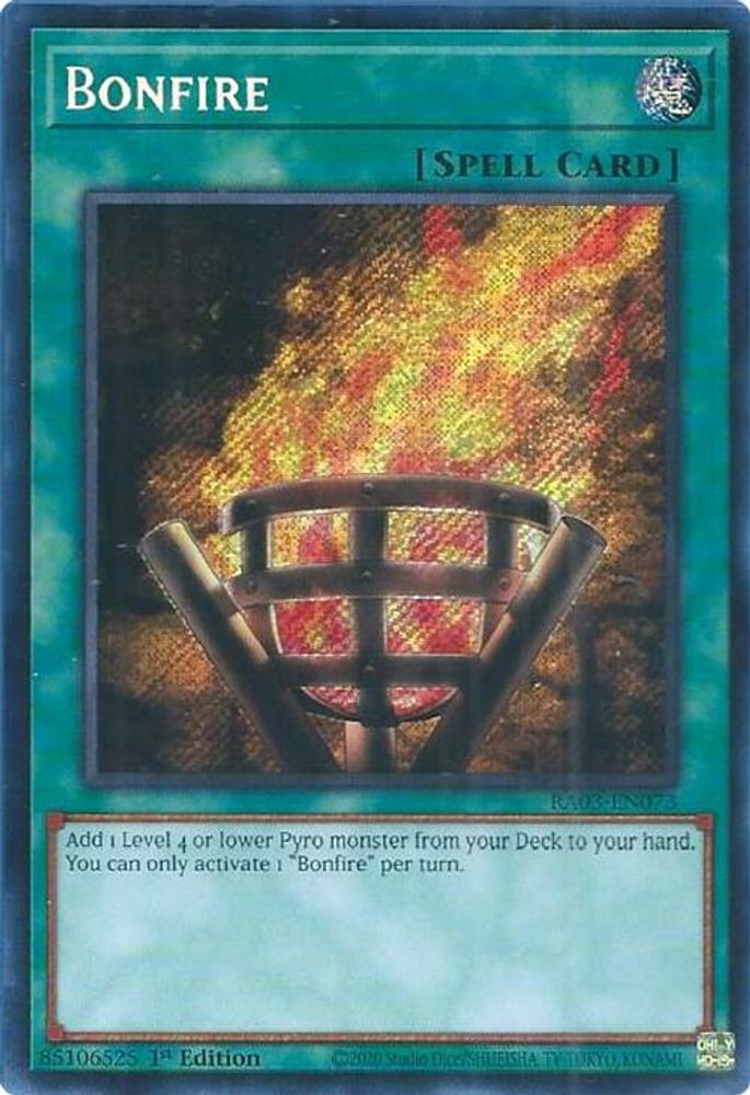 [SECRET RARE] Bonfire (Secret Rare) - (RA03-EN073) - 1st Edition