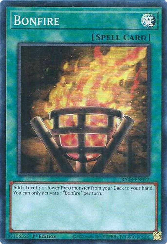 [SUPER RARE] Bonfire - (RA03-EN073) - 1st Edition