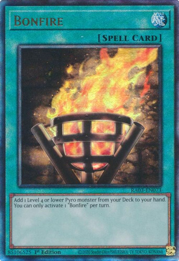 [ULTIMATE RARE] Bonfire (PUR) - (RA03-EN073) - 1st Edition