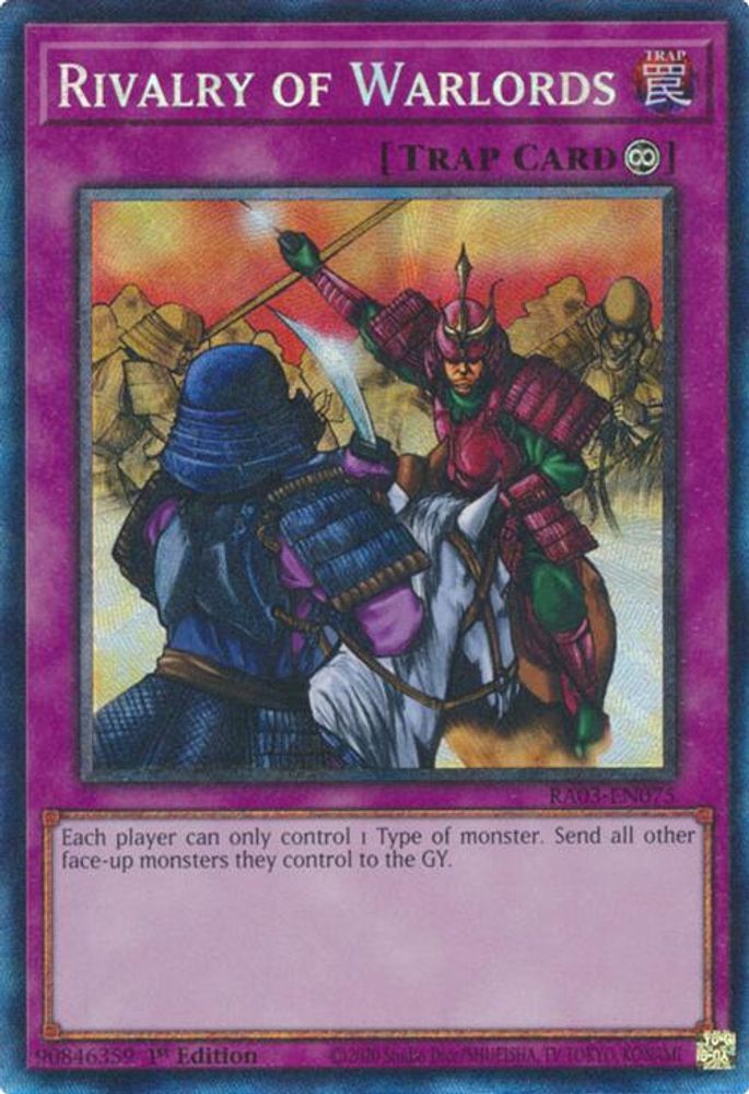 [COLLECTOR RARE] Rivalry of Warlords (PCR) - (RA03-EN075) - 1st Edition