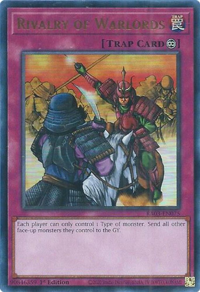 [ULTRA RARE] Rivalry of Warlords (UR) - (RA03-EN075) - 1st Edition