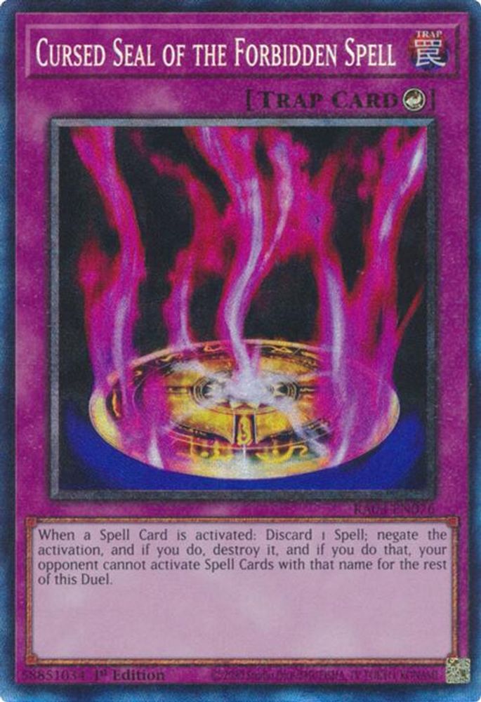 [COLLECTOR RARE] Cursed Seal of the Forbidden Spell (PCR) - (RA03-EN076) - 1st Edition
