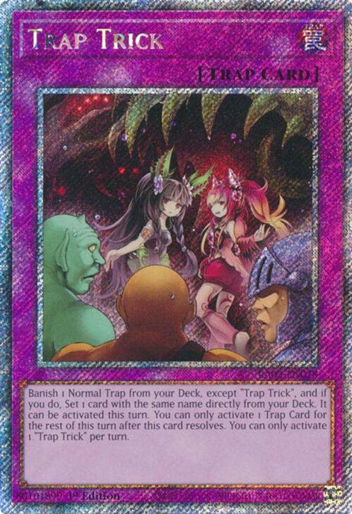 [PLATINUM RARE] Trap Trick (Platinum Secret Rare) - (RA03-EN078) - 1st Edition