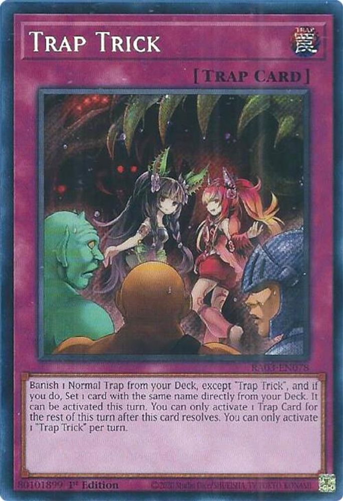 [SECRET RARE] Trap Trick (Secret Rare) - (RA03-EN078) - 1st Edition