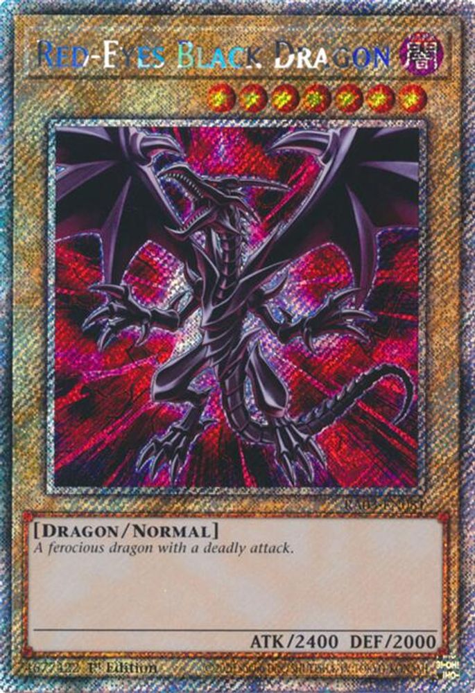 [PLATINUM RARE] Red-Eyes Black Dragon (Platinum Secret Rare) - (RA03-EN081) - 1st Edition