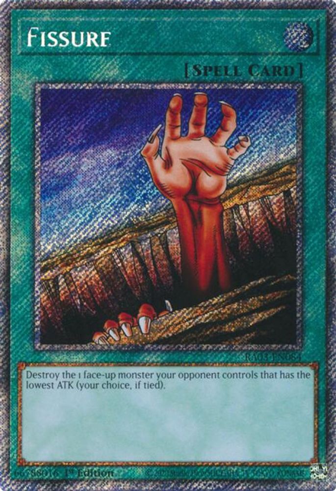 [PLATINUM RARE] Fissure (Platinum Secret Rare) - (RA03-EN084) - 1st Edition