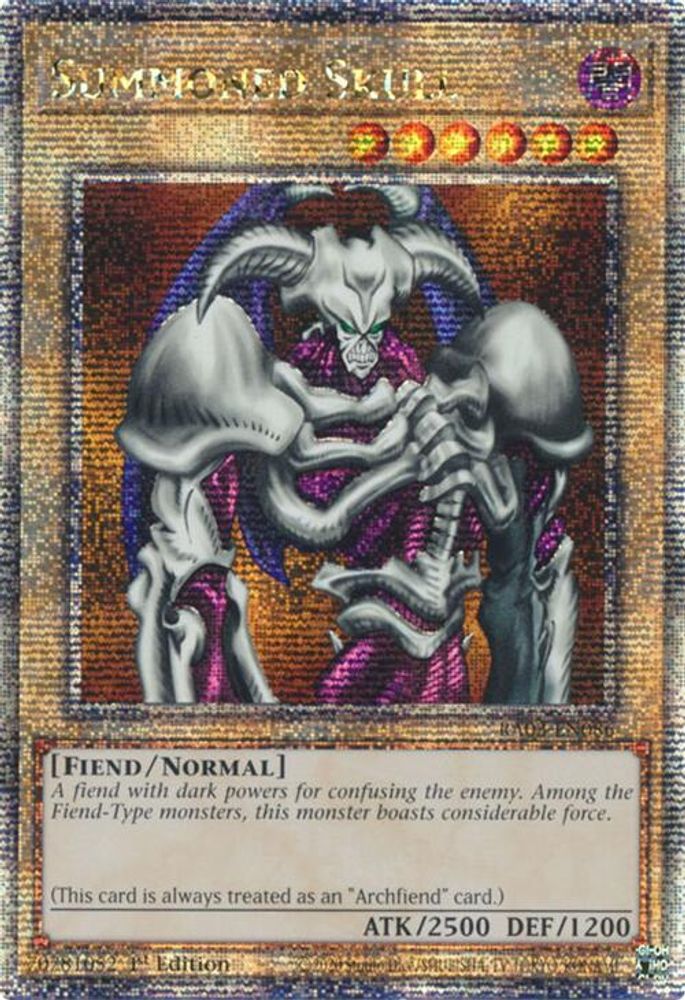 [QUARTER CENTURY RARE] Summoned Skull (Quarter Century Secret Rare) - (RA03-EN086) - 1st Edition