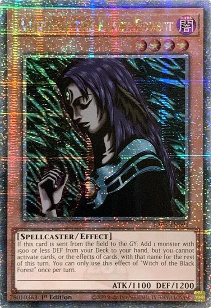 [QUARTER CENTURY RARE] Witch of the Black Forest (Quarter Century Secret Rare) - (RA03-EN091) - 1st Edition