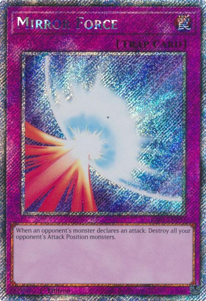 [PLATINUM RARE] Mirror Force (Platinum Secret Rare) - (RA03-EN093) - 1st Edition