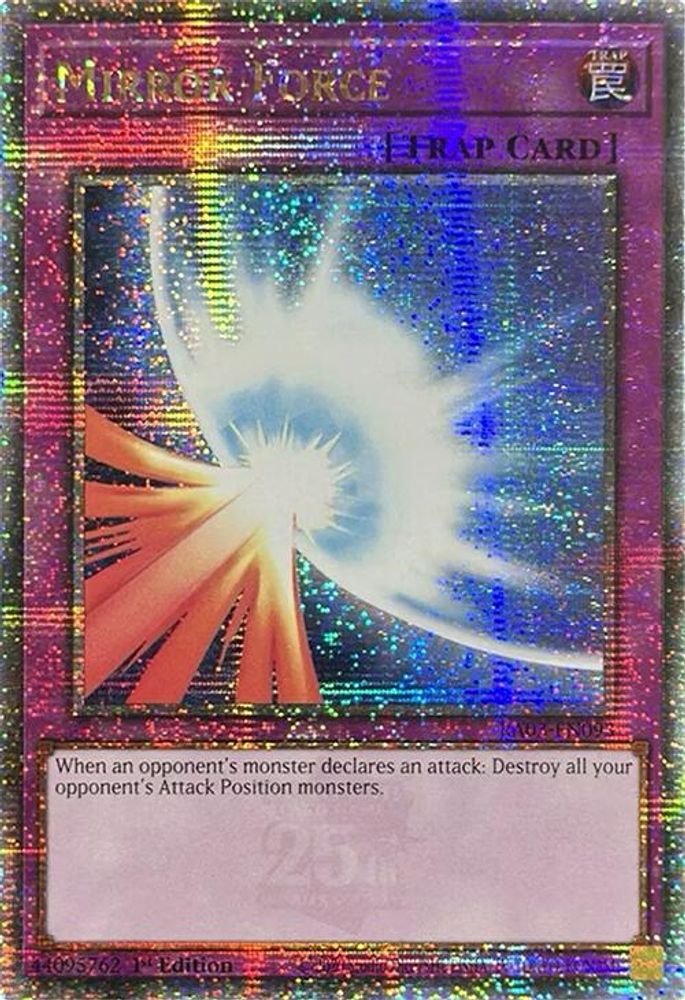 [QUARTER CENTURY RARE] Mirror Force (Quarter Century Secret Rare) - (RA03-EN093) - 1st Edition