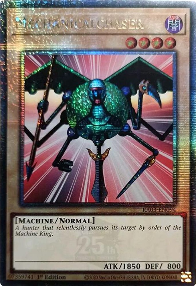 [QUARTER CENTURY RARE] Mechanicalchaser (Quarter Century Secret Rare) - (RA03-EN094) - 1st Edition