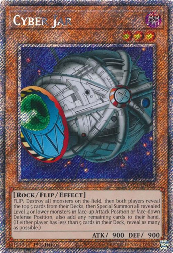 [PLATINUM RARE] Cyber Jar (Platinum Secret Rare) - (RA03-EN095) - 1st Edition