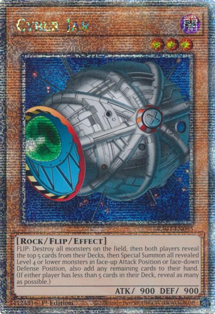 [QUARTER CENTURY RARE] Cyber Jar (Quarter Century Secret Rare) - (RA03-EN095) - 1st Edition