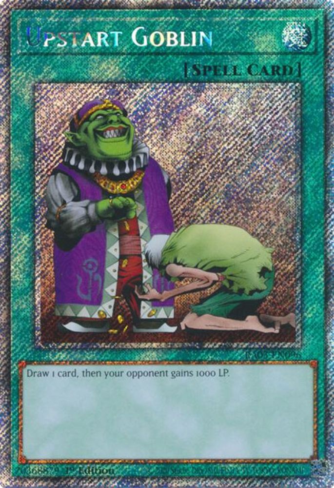 [PLATINUM RARE] Upstart Goblin (Platinum Secret Rare) - (RA03-EN096) - 1st Edition