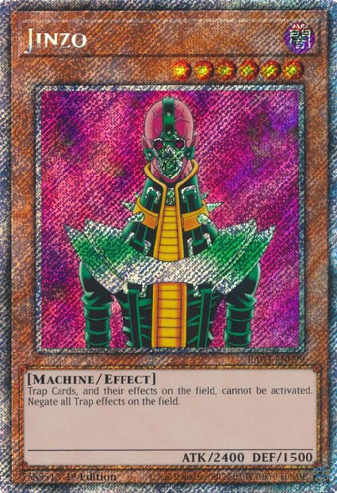 [PLATINUM RARE] Jinzo (Platinum Secret Rare) - (RA03-EN099) - 1st Edition